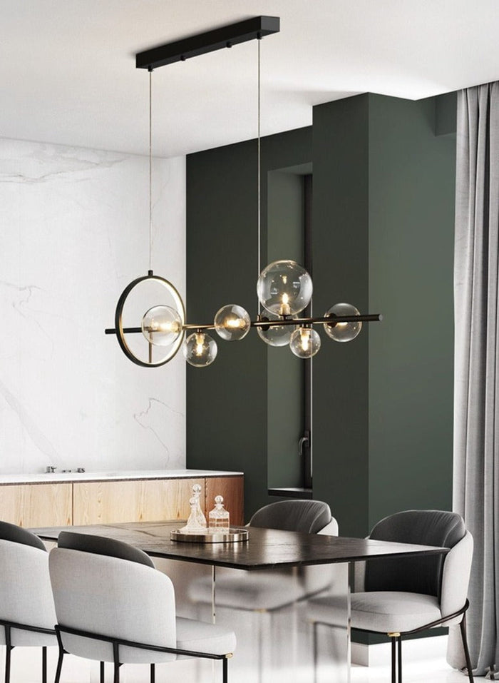 Aurela - Glas Hängeleuchte Kugeldesign 90–120 cm