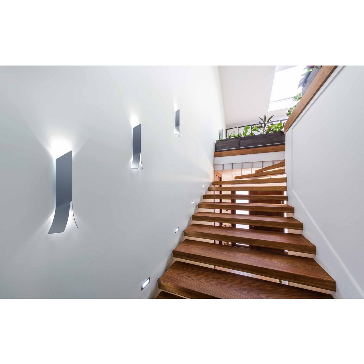 Betec - Palus 2 LED-Wandleuchte in Silber