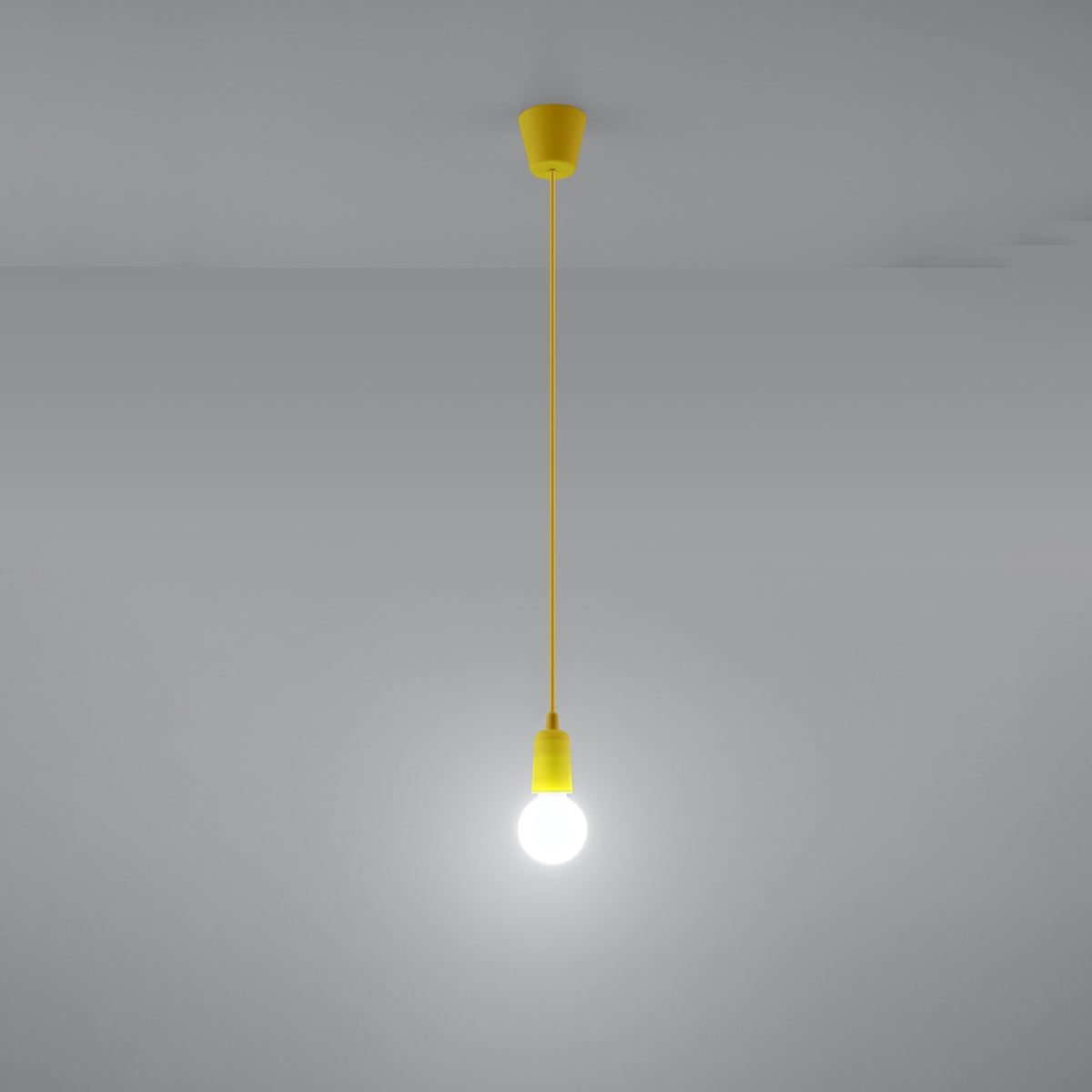 Plafona - Gelbe Pendelleuchte 90 cm