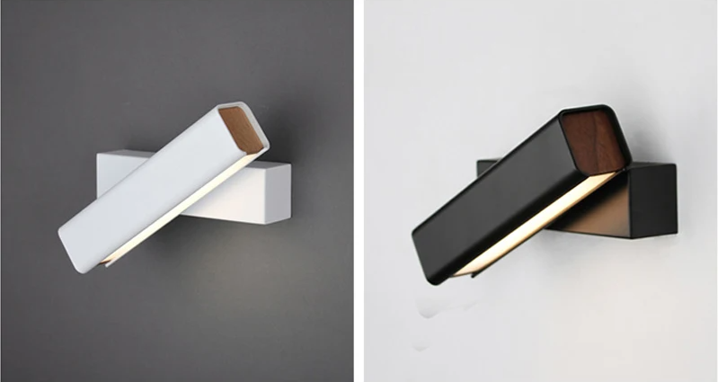 Drehbare - LED-Wandleuchte im skandinavischen Design aus