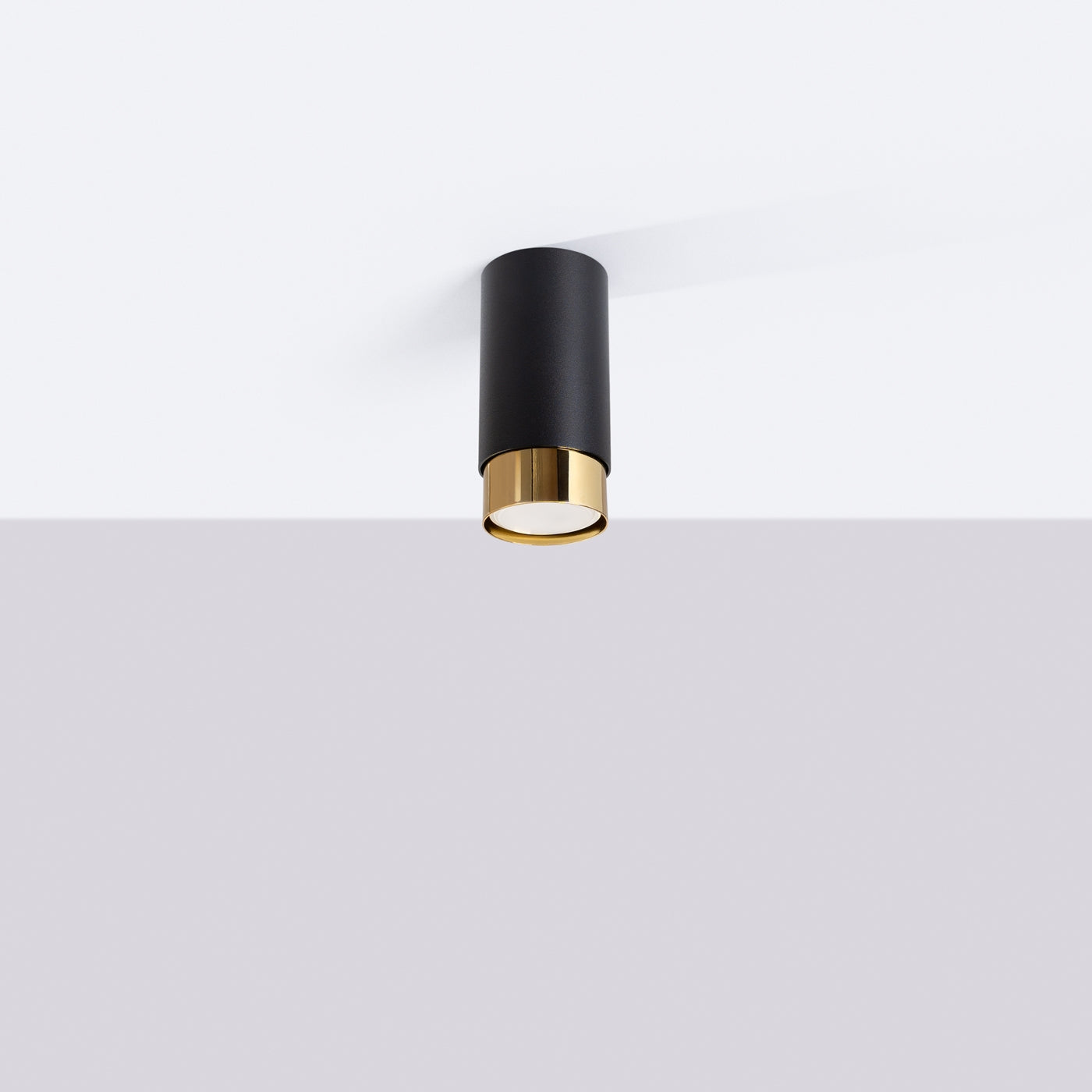 Vortex - Deckenleuchte, schwarz/gold, 12