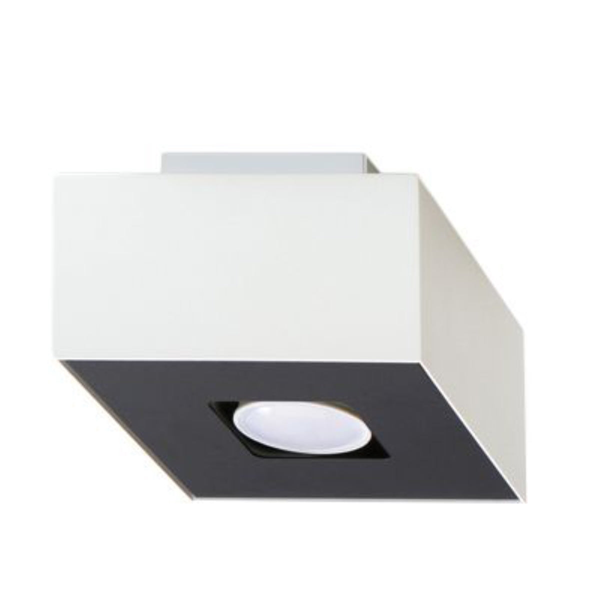 MONO - 1 Deckenleuchte, weiß, aus Stahl, 14 x 14 cm