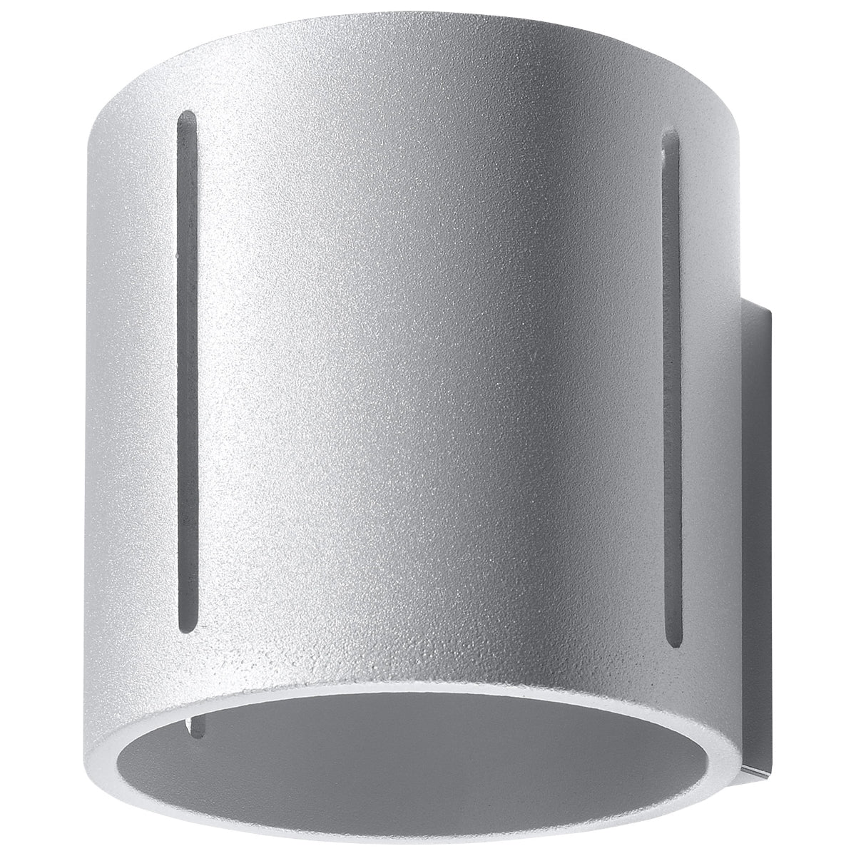 INEZ - Wandleuchte, graues Aluminium mit Perforation