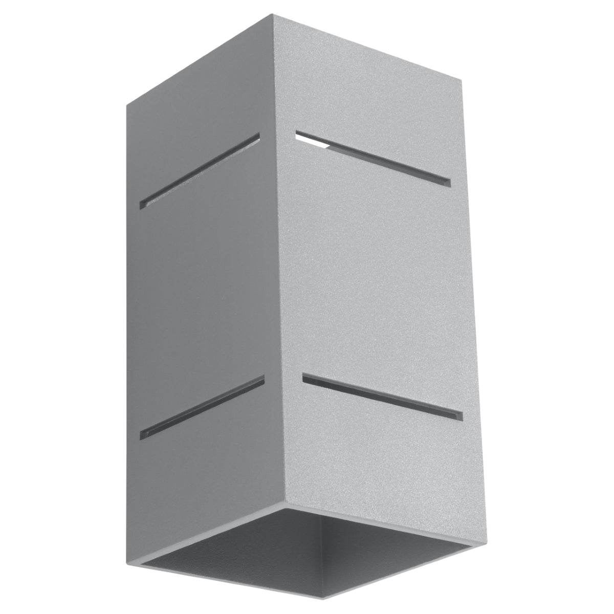 BLOCCO - Wandleuchte, graues Aluminium