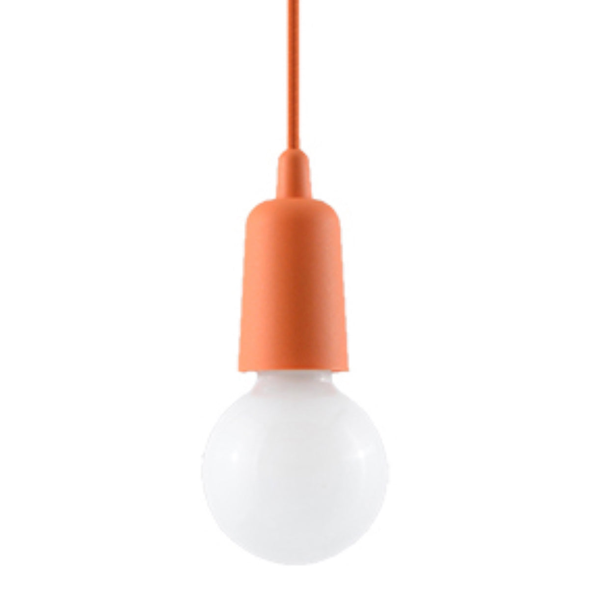 Minimalistische - orangefarbene Pendelleuchte