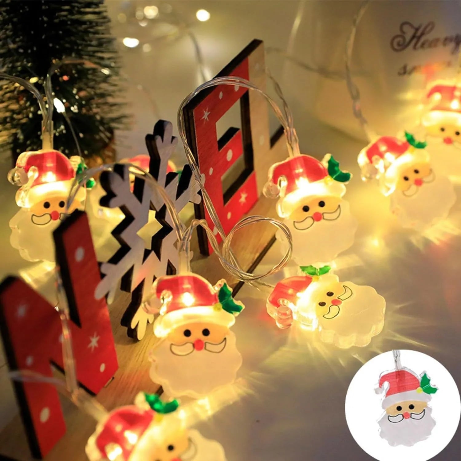 Weihnachtslichterkette - warmweißen LEDs