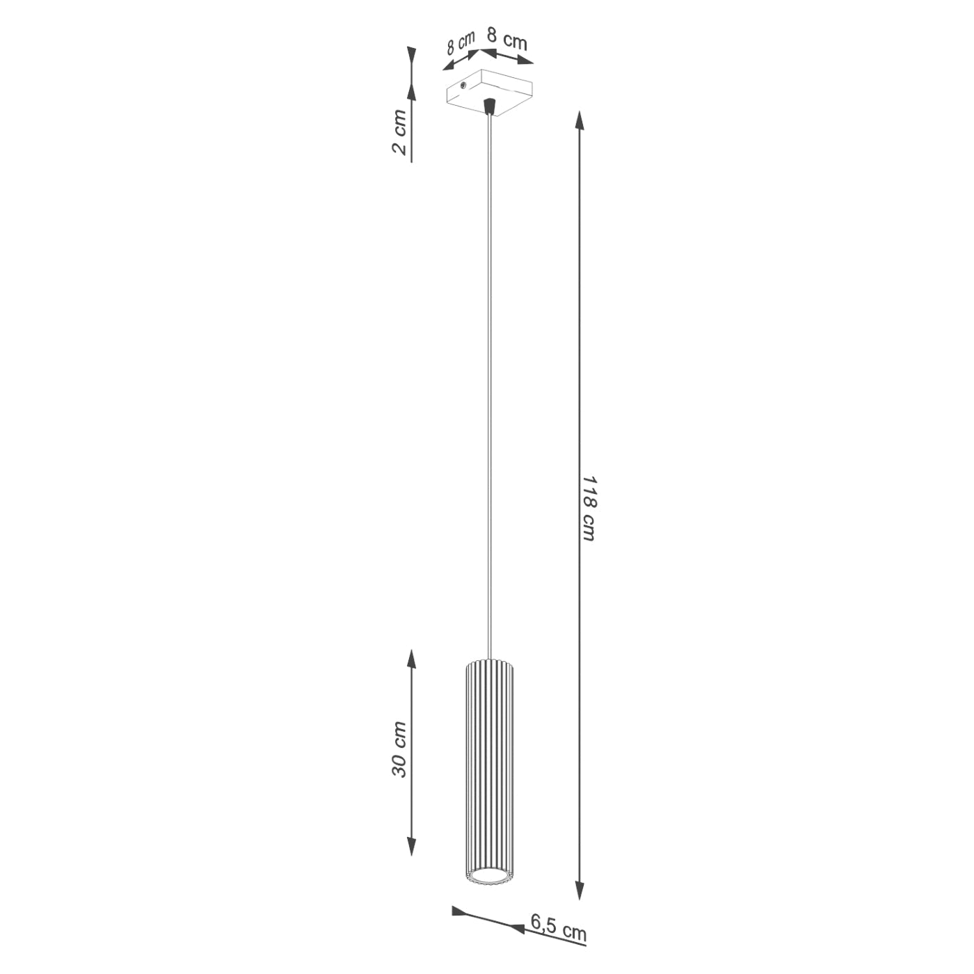 Stella - Pendelleuchte in Ockerrot (GU10) aus Aluminium