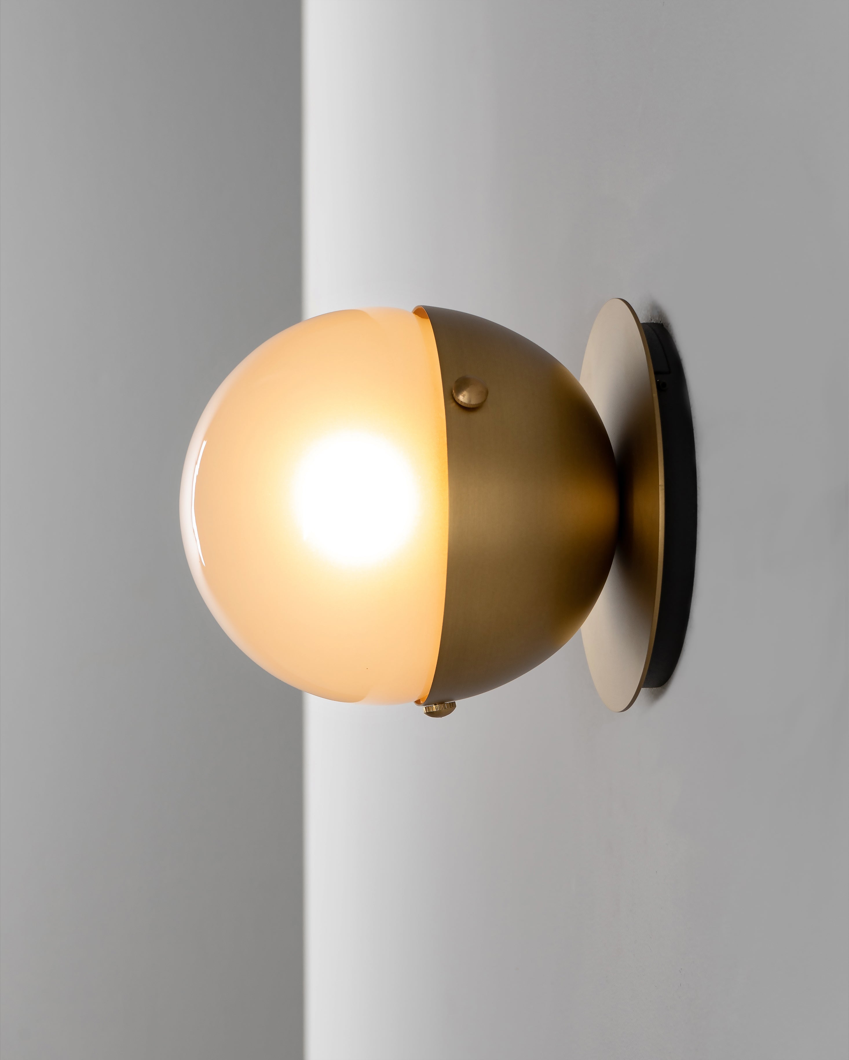 Metall/Glas - Designer-Wandleuchte, Metall/Glas