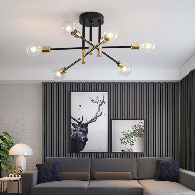 Valentina - Moderne LED-Deckenleuchte, Metall & Glas