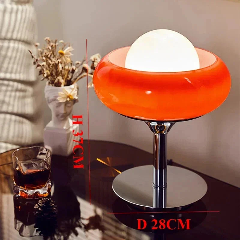Desko - Bauhaus Vintage Stehlampe im Eierkuchen-Design