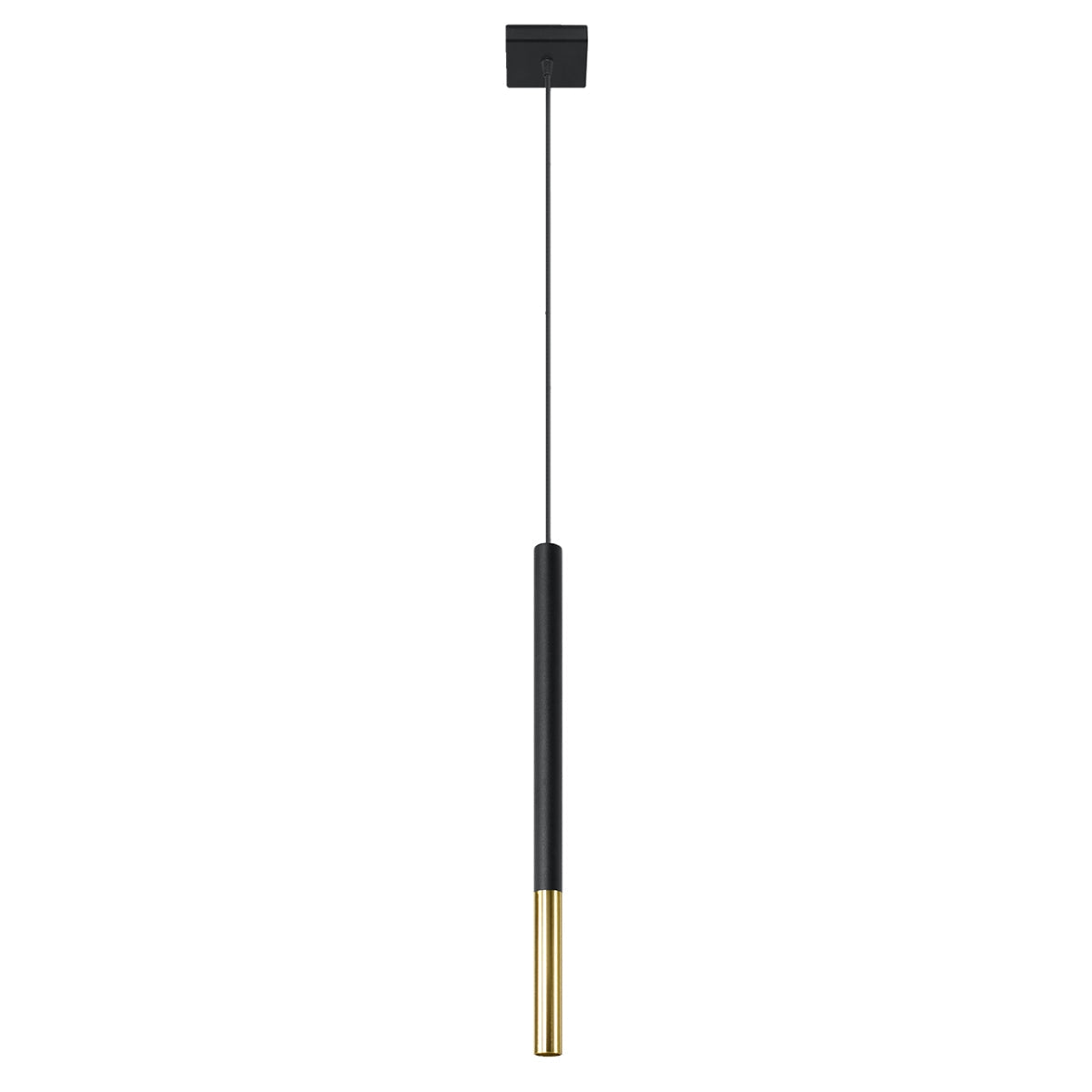 MOZAICA - 1 Pendelleuchte, schwarz/gold, einflammig G9