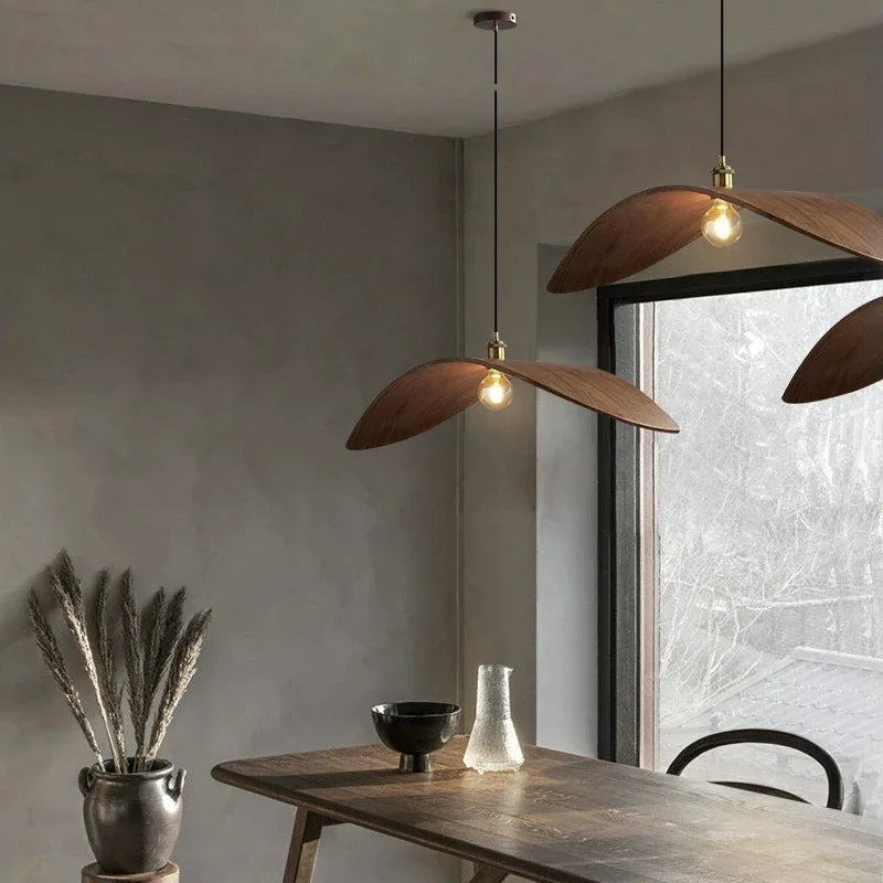 Lumio - Vintage-Hängeleuchte aus Holz, Ø 60/