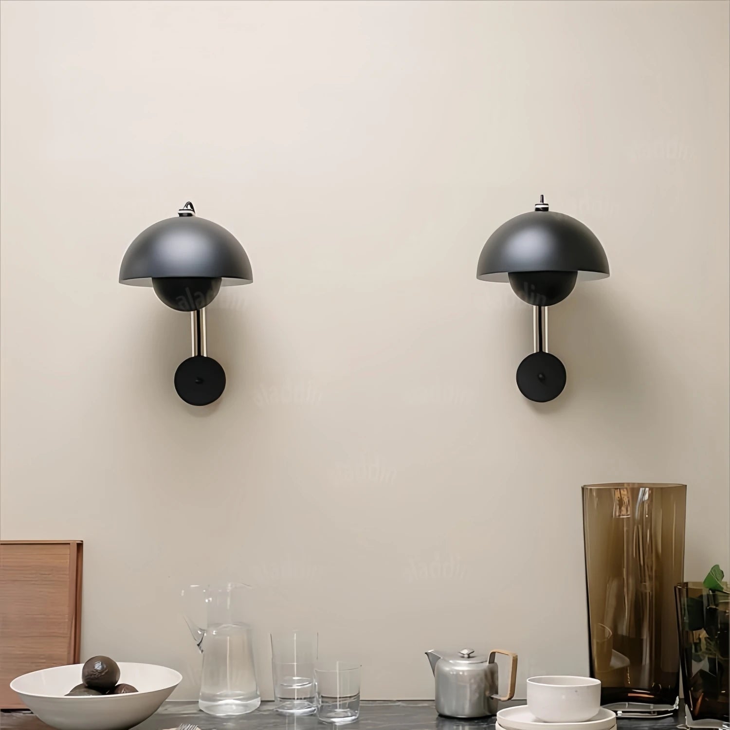 Skandinavische - Wandleuchte E27 mit integrierter LED