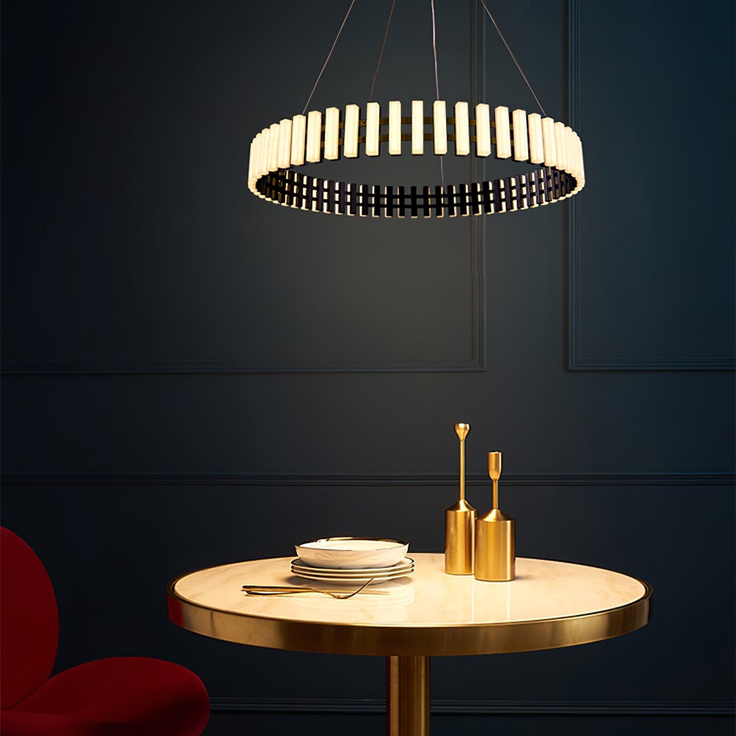 Celira - LED-Kronleuchter-Pendelleuchte im Karussell-Design
