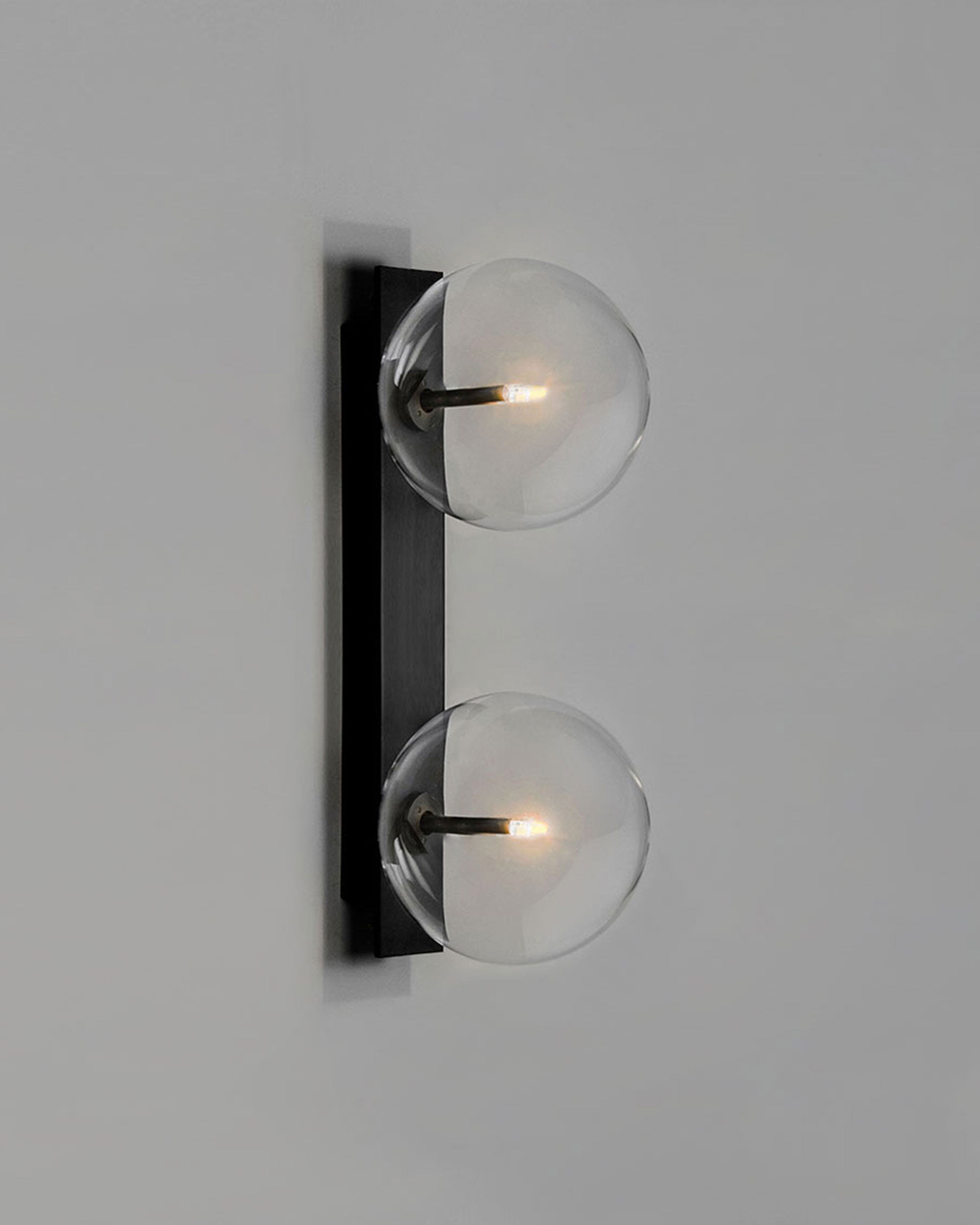 Metall/Glas - Designer-Wandleuchte, Metall/Glas