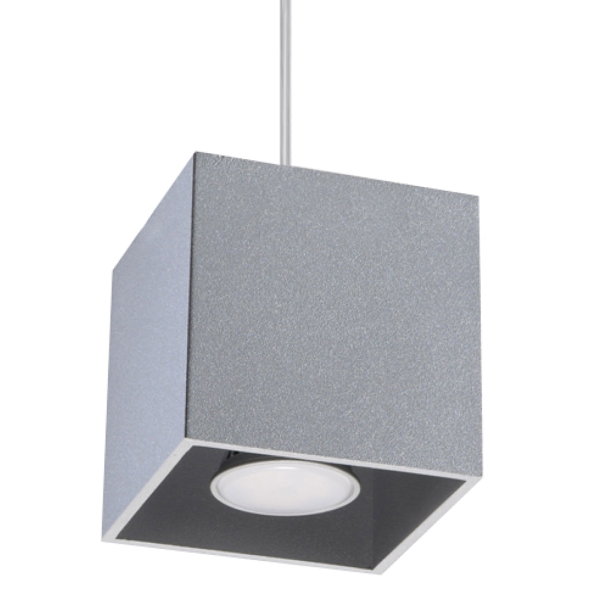 Polara - Quad 1 Pendelleuchte aus grauem Aluminium