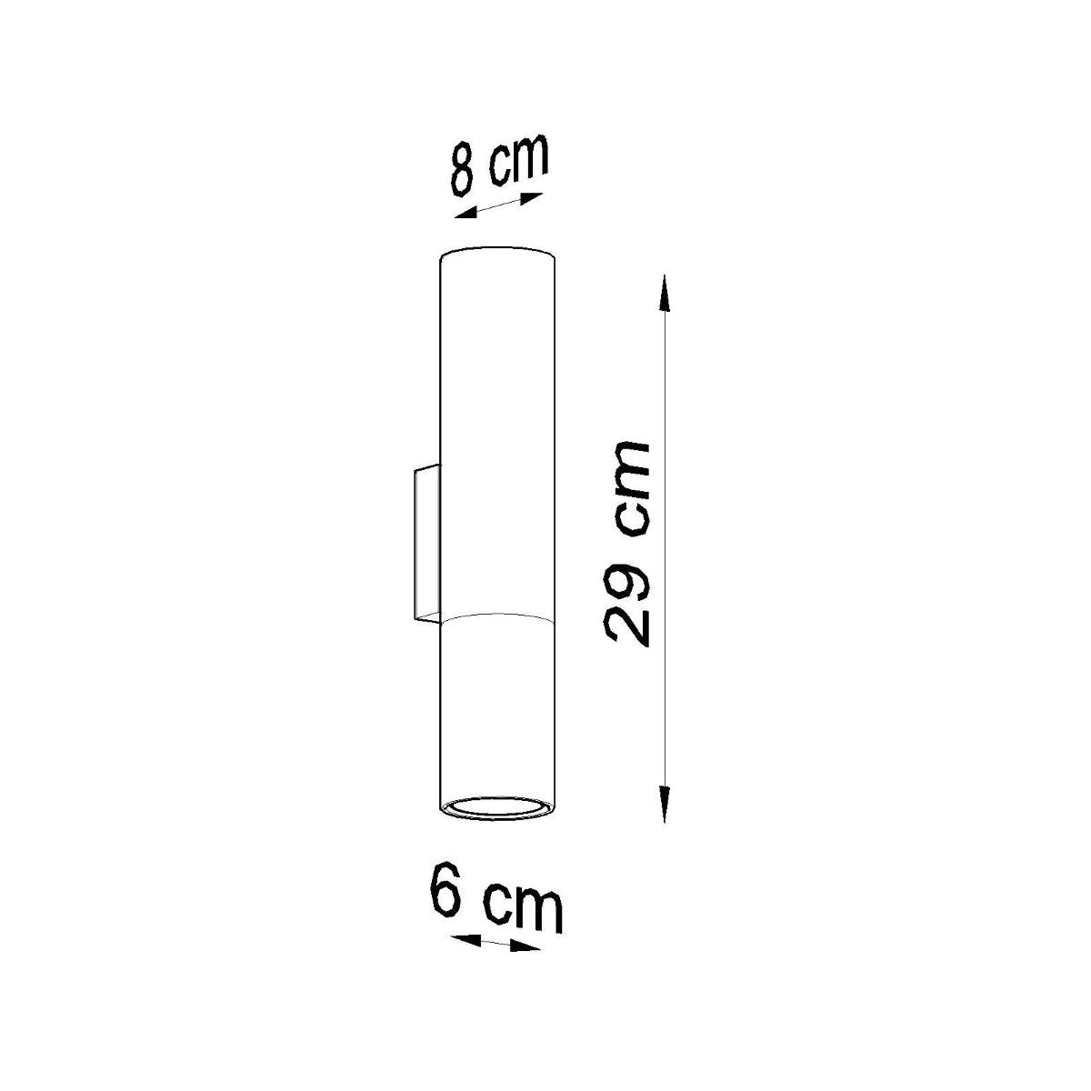 LOOPEZ - Wandleuchte LOOPEZ Schwarz/Kupfer aus Stahl 29 cm