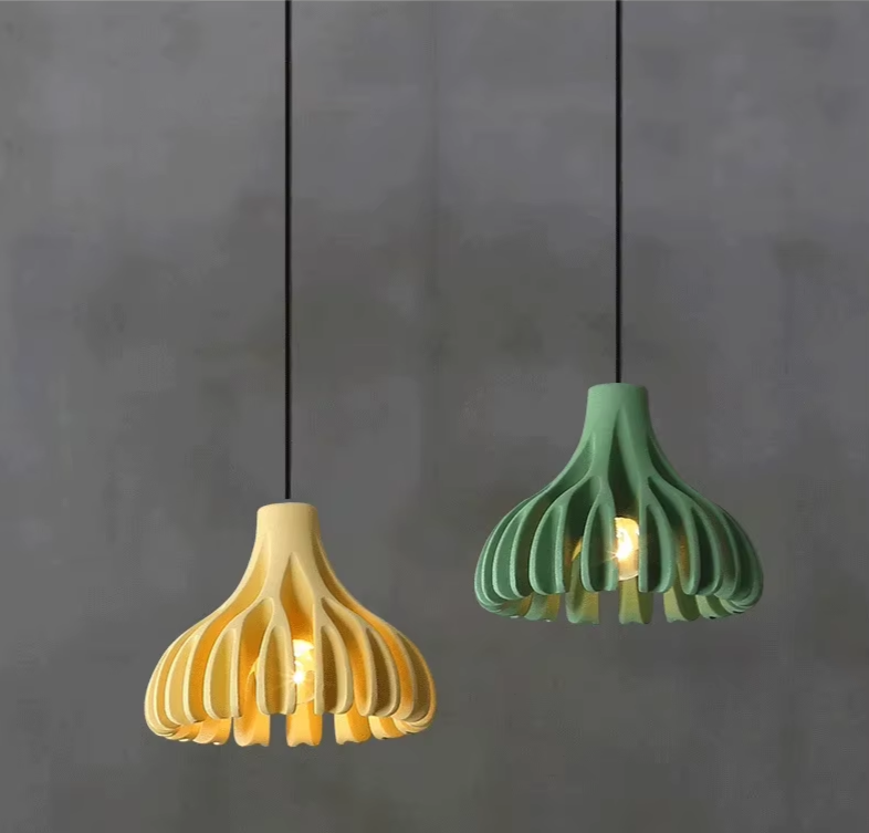 Kunstharz - Designer-Pendelleuchte, Kunstharz & Eisen,