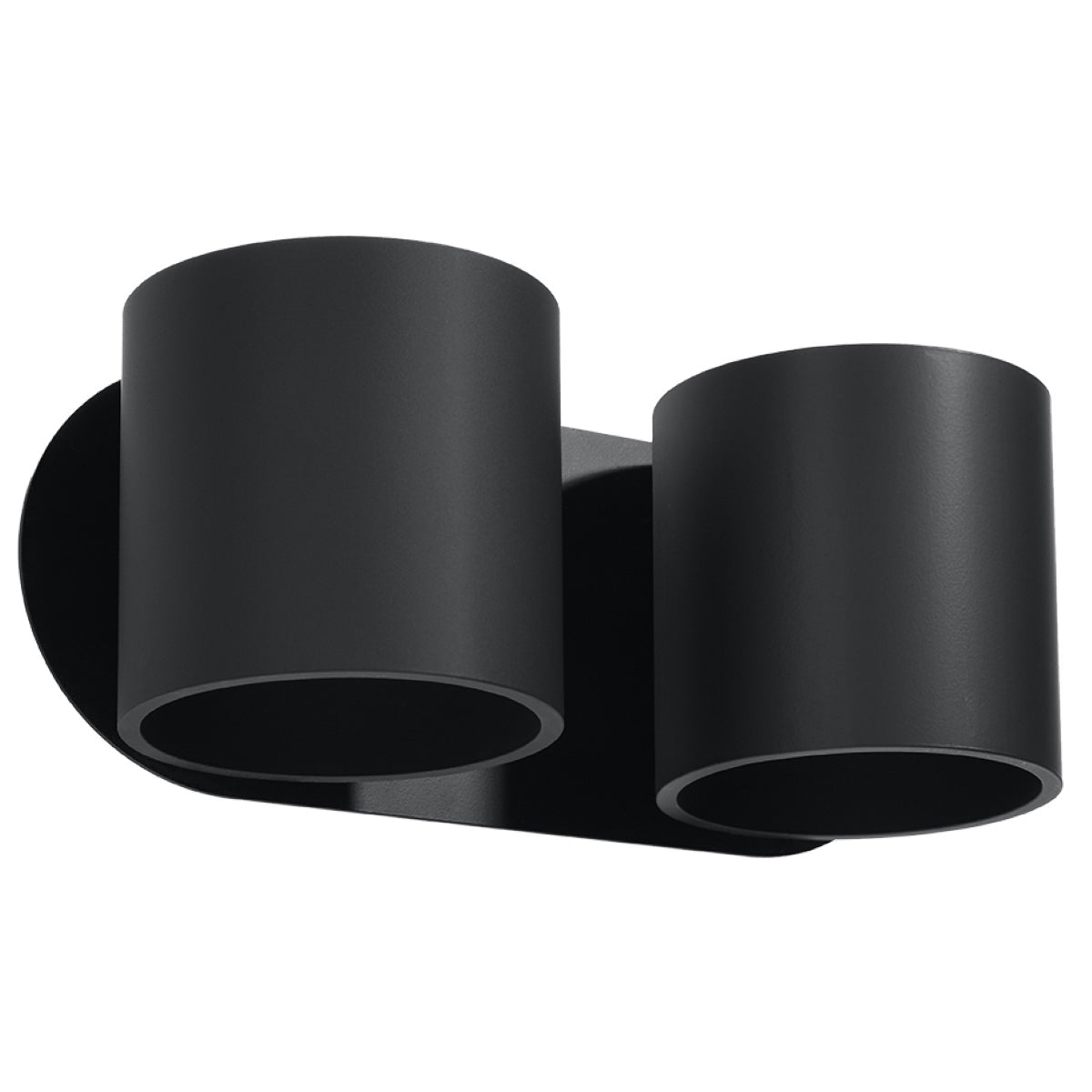 ORBIS - Wandleuchte ORBIS 2 Schwarz Aluminium 5 mm