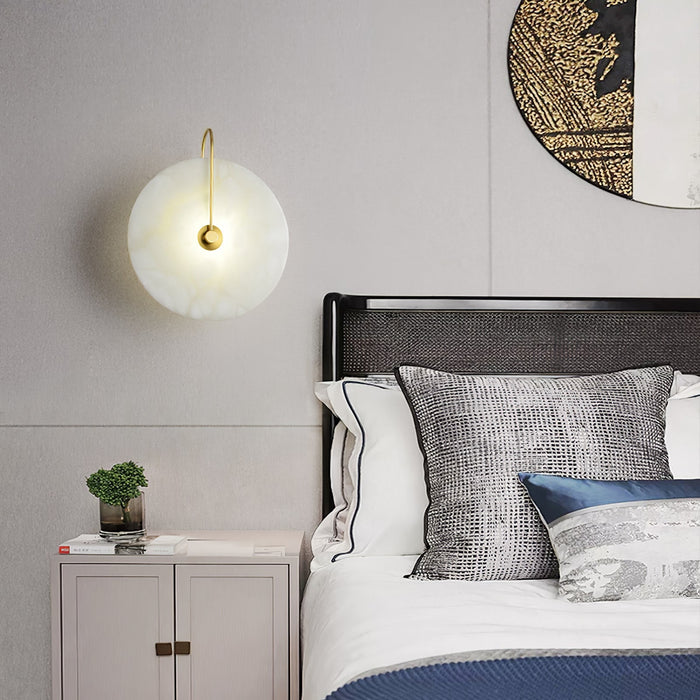 Beruhigende - LED-Wandleuchte in Alabaster-Optik