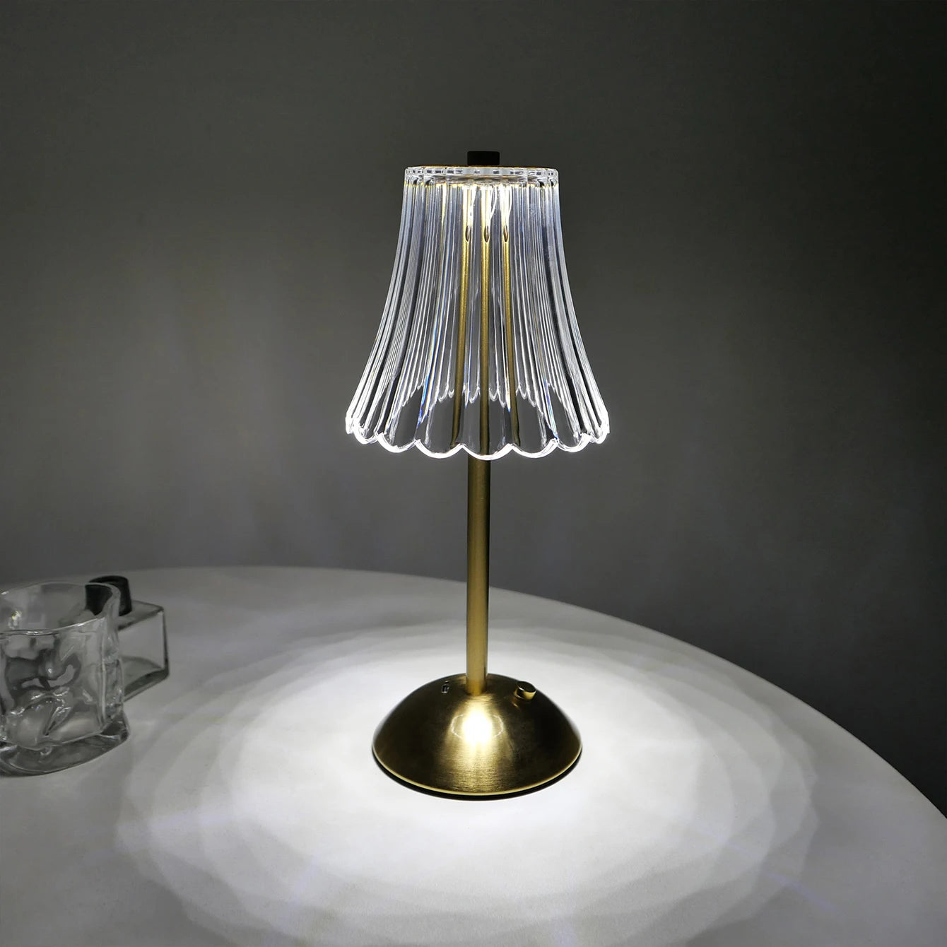 Nuova - Kristall-LED-Tischleuchte mit Touch-Dimmer und 3