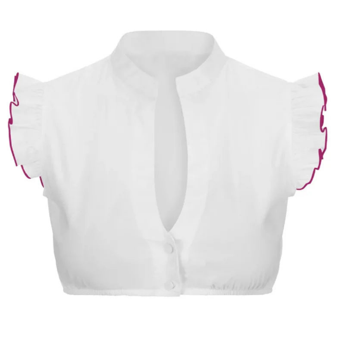 Elegante Dirndlbluse für Damen mit Knöpfen