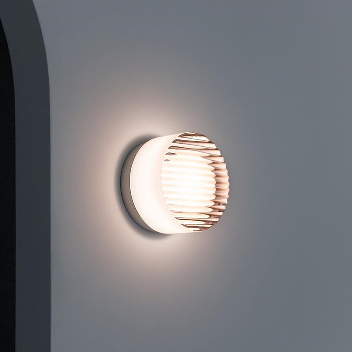 Flanca - Moderne runde LED-Wandleuchte für den Innen- und