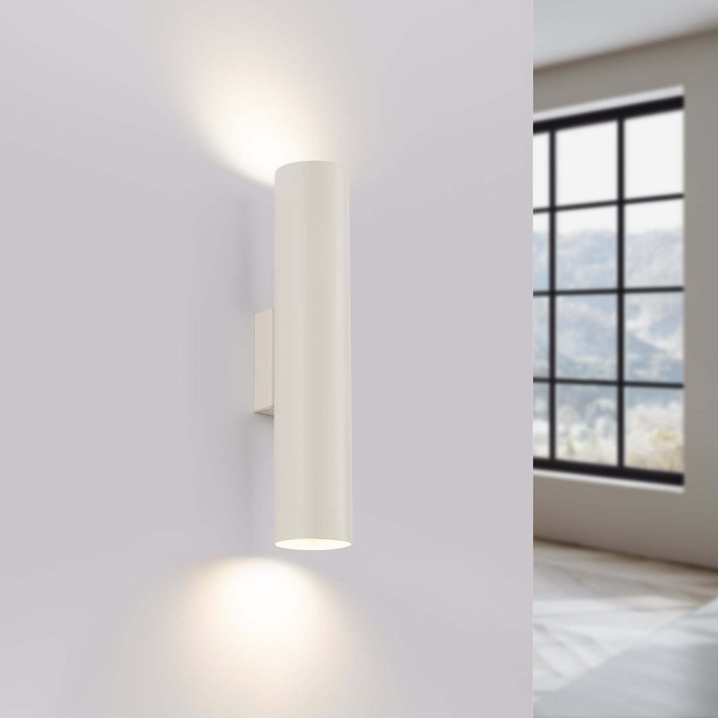 Lagos - 2 Beige Stahl-Wandleuchte