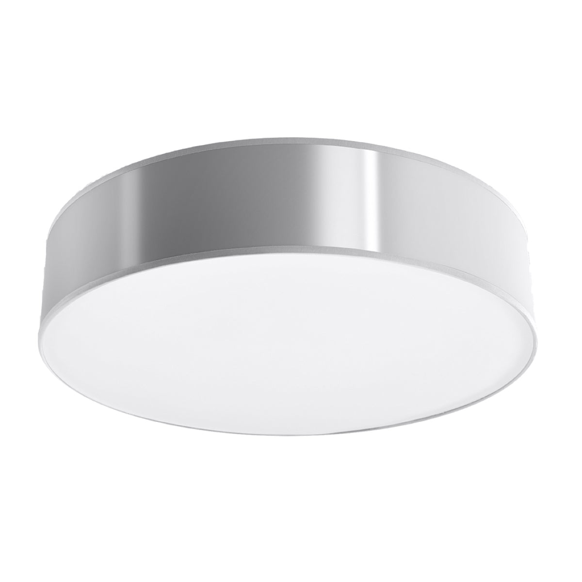 Claria - Deckenleuchte 55 cm, grau, rund, aus PVC