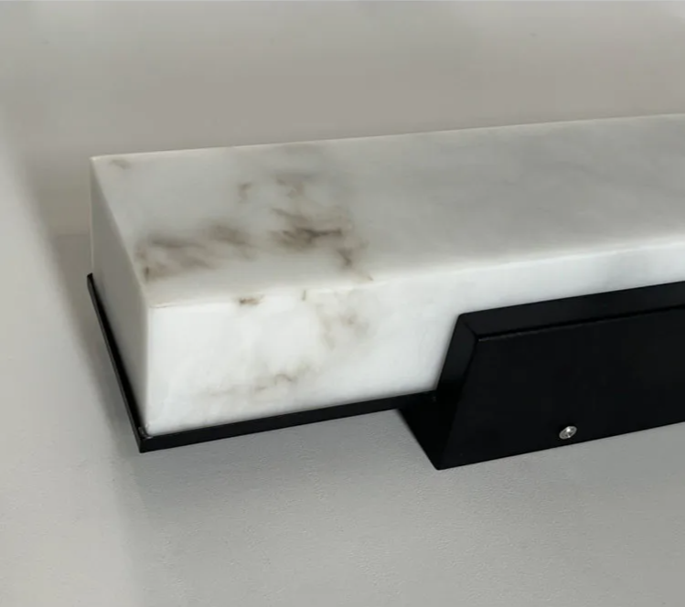 Aussenlux - Außenwandleuchte in Marmoroptik, Schutzart IP65