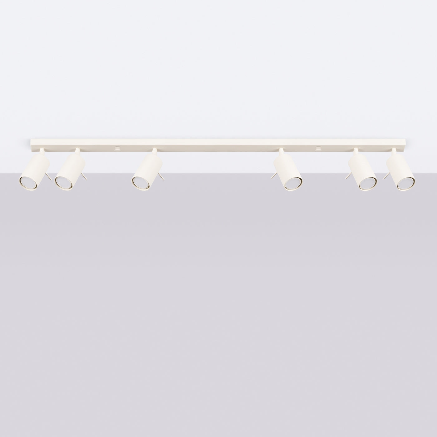 Spotix - Deckenleuchte 6-flammig Beige mit verstellbaren