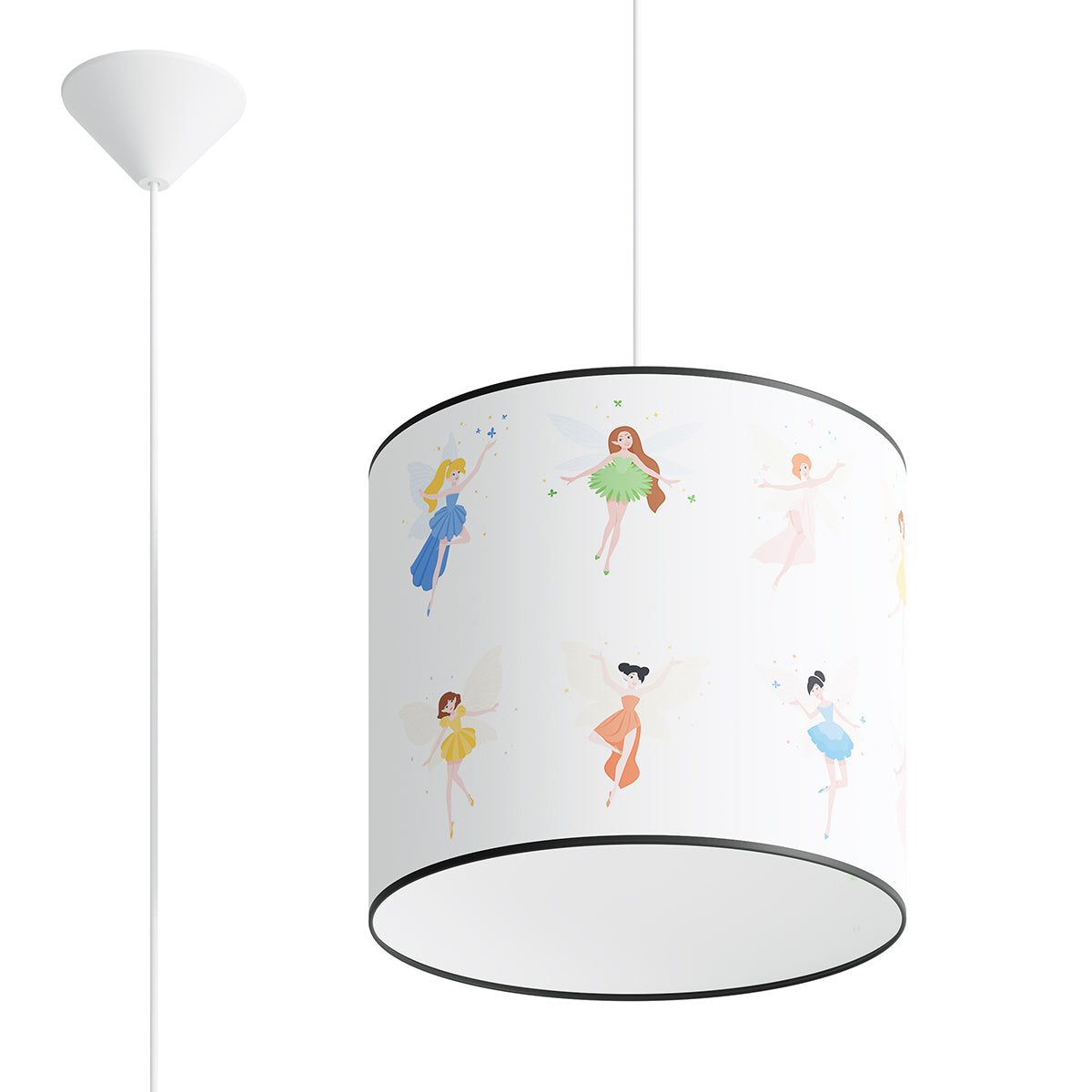 Orbita - Kinderzimmer-Hängeleuchte, 30 cm, mehrfarbig