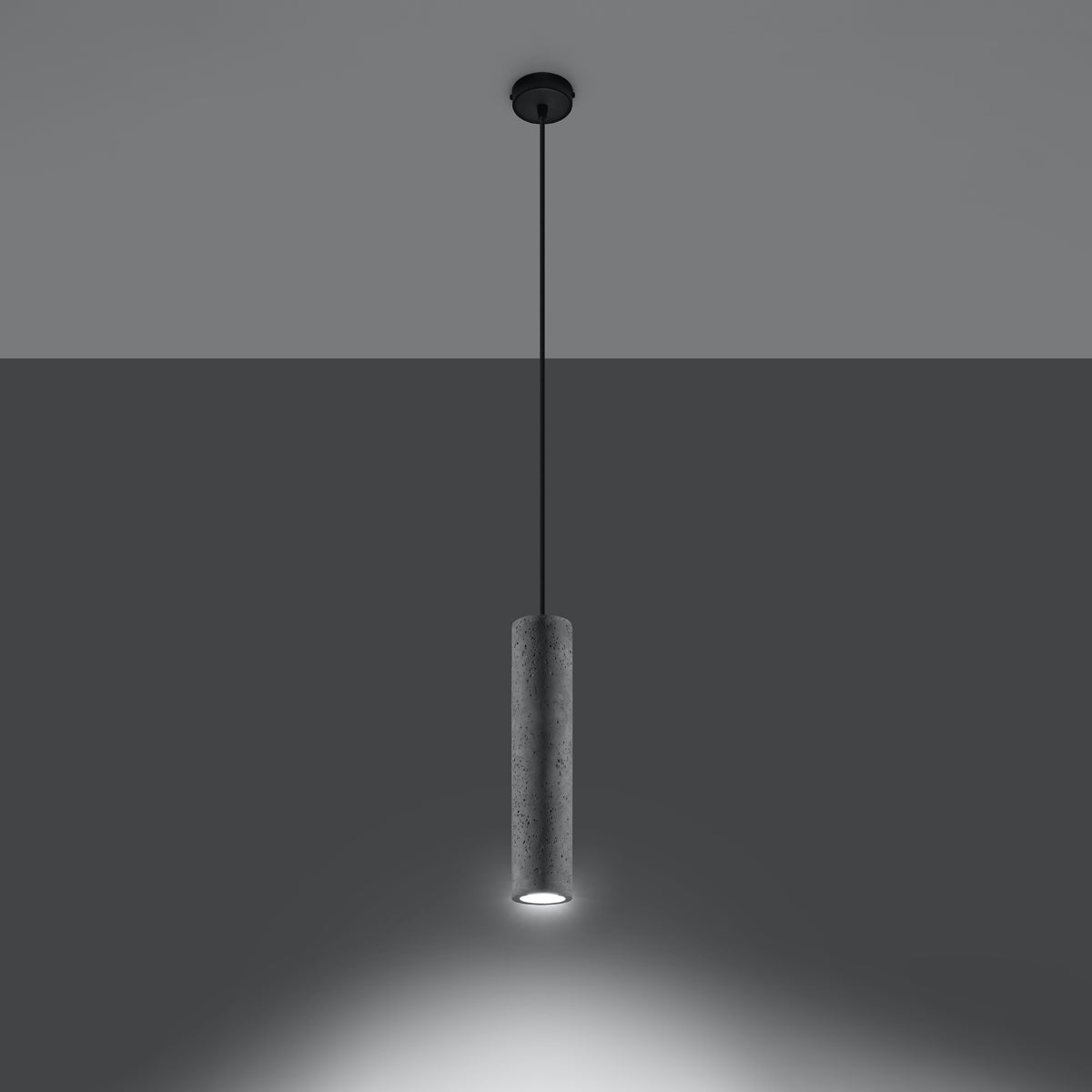 Betongraue - Pendelleuchte 105 cm