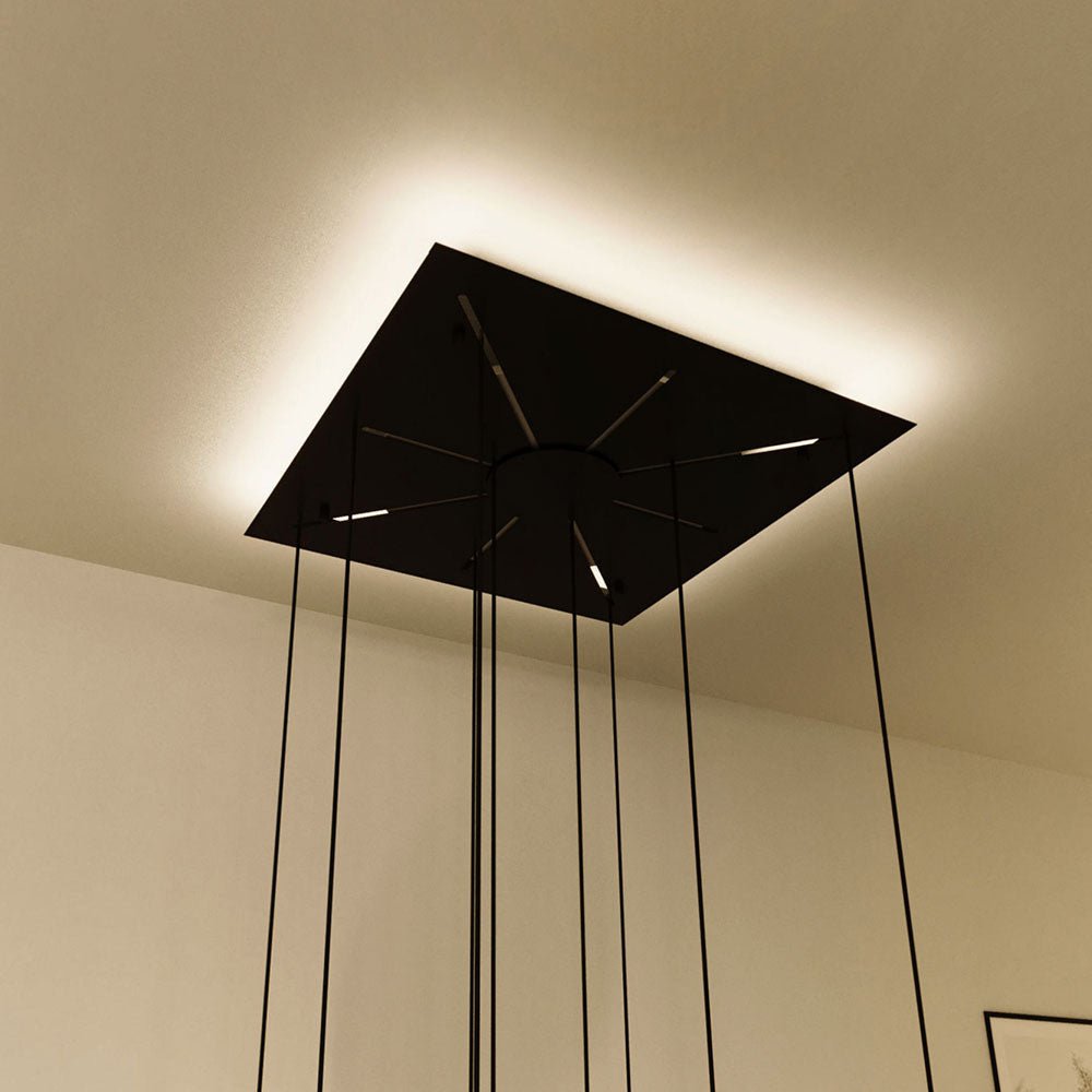 Modulare - Mehrfach-Baldachinleuchte 80 cm mit 8