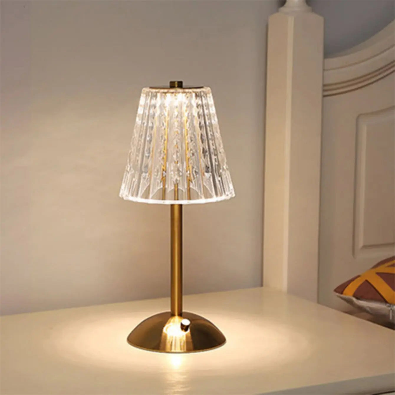 Nuova - Kristall-LED-Tischleuchte mit Touch-Dimmer und 3