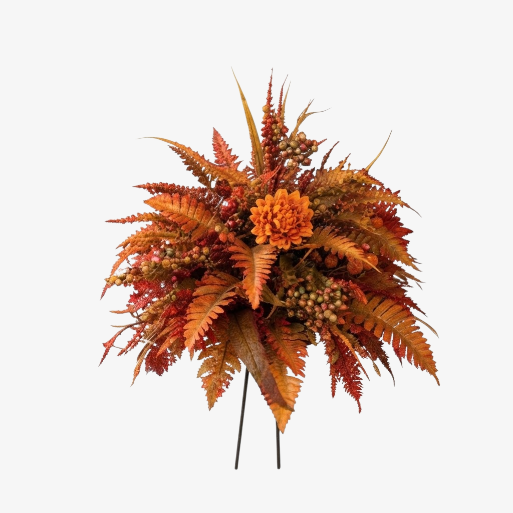 Autumnbloom - Künstliche Herbstblumendekoration mit Ahornblättern