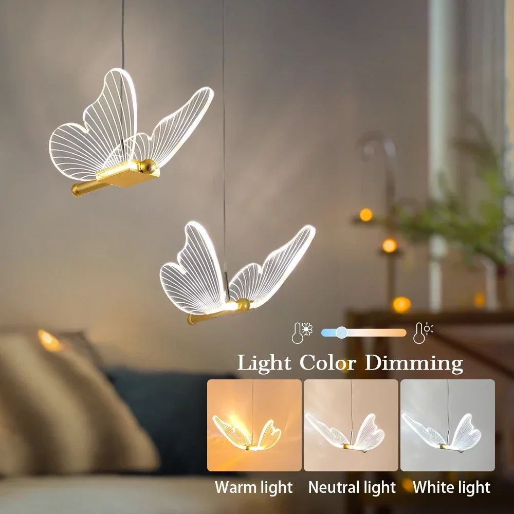 Schmetterlingsdesign - LED-Pendelleuchte,