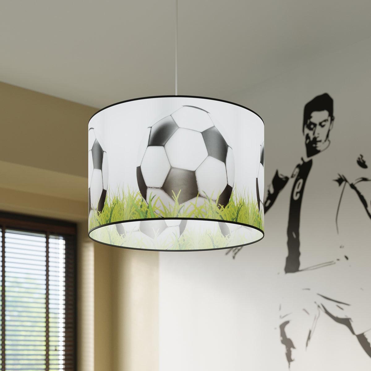FOOTBALL - Kinderzimmer-Hängeleuchte FOOTBALL C 40 cm
