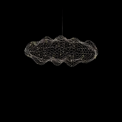 Dänische - Pendelleuchte Mesh Cloud aus Eisen