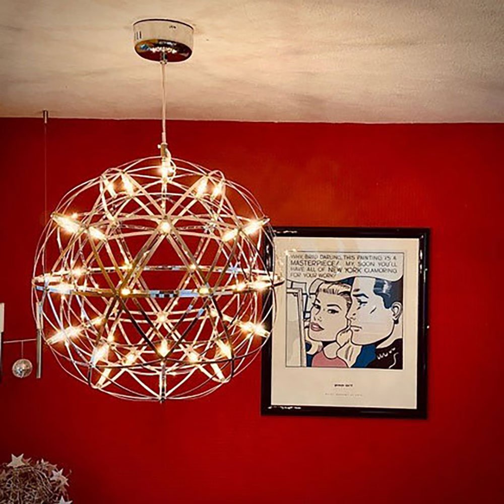 Lucero - LED-Pendelleuchte, 50 cm, Metallbänder