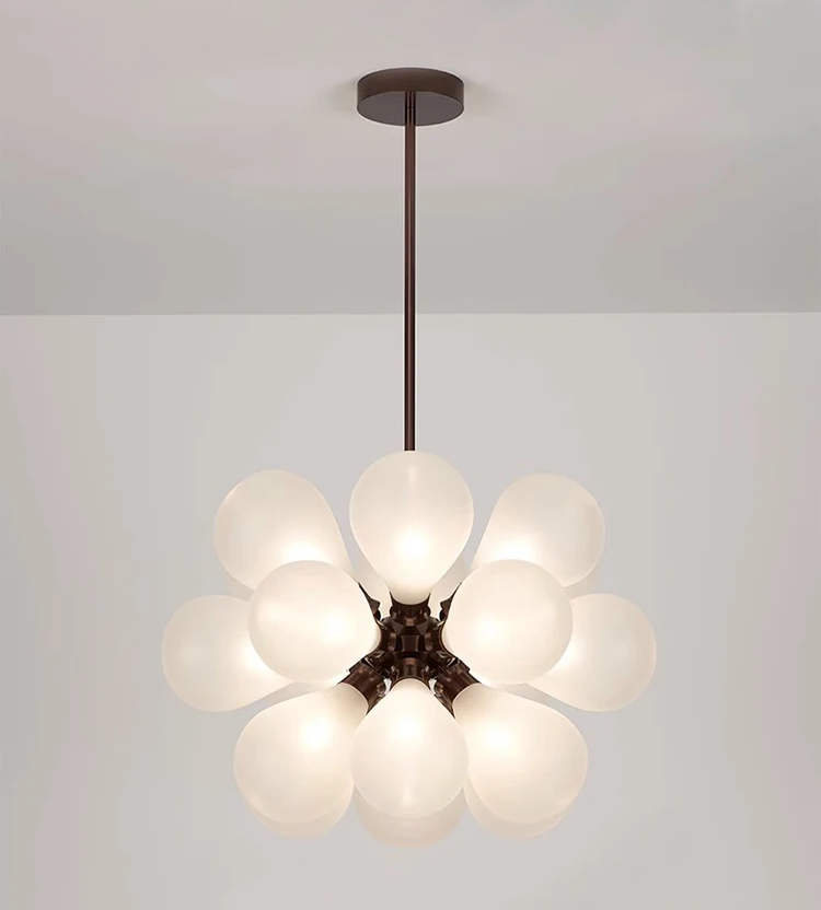 Claria - Glaskugel-Kronleuchter 15–20x G9