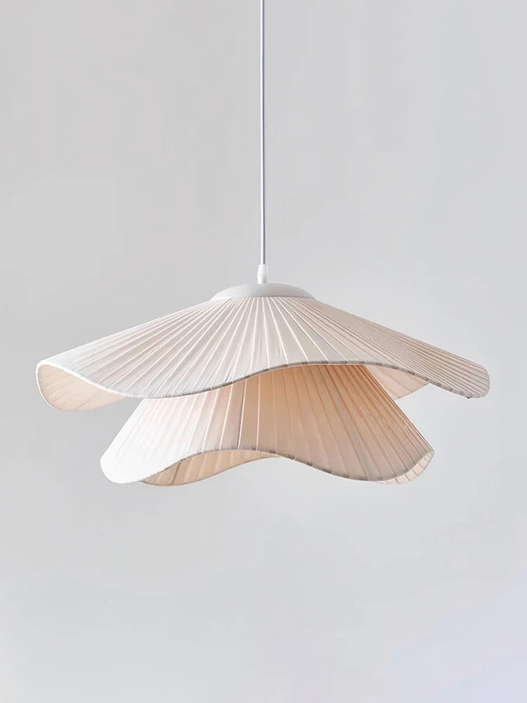 Nordische - LED-Pendelleuchte mit Stoffschirm und