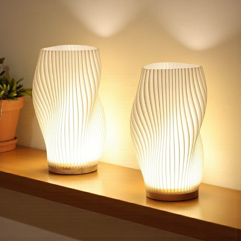 Mirela - USB-Lampe mit doppelten Lichtschirmen, dimmbar