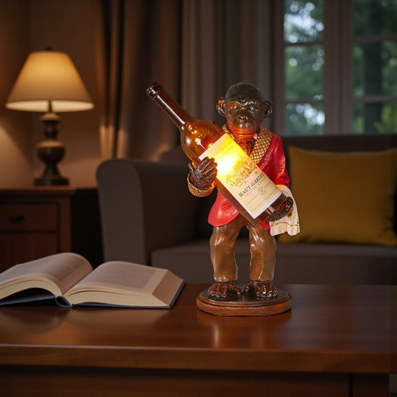 Dekorative Tischlampe mit verspielter Figur Schreibtisch