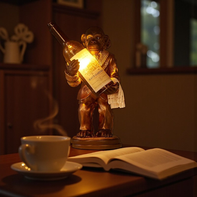 Dekorative Tischlampe mit verspielter Figur Schreibtisch