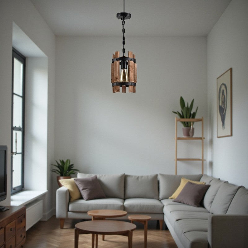 Zylindrische Hängeleuchte für Ambiente Beleuchtung und moderne Wohnkultur