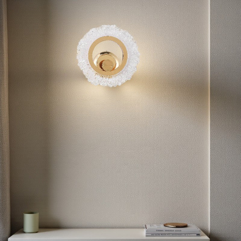 Sonnenblumenförmige LED-Wandleuchte für stilvolle Beleuchtung und Wohndekoration