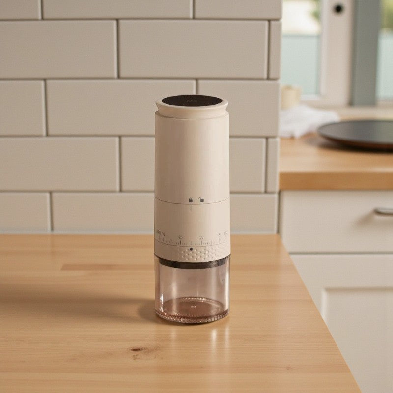 Seasonia - USB wiederaufladbare Kaffeemühle mit Mahlstufen