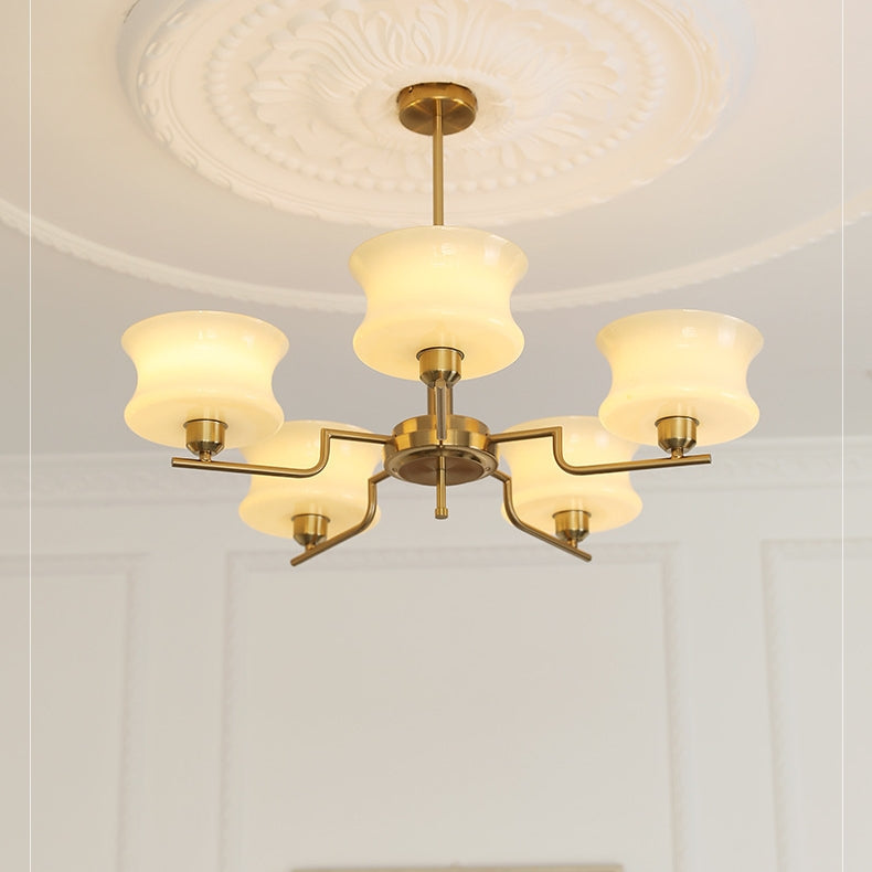 Claria - Klassischer Kronleuchter Gold & Glas