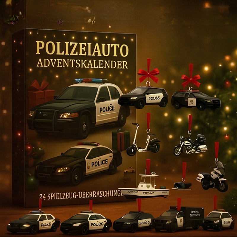 Cruisingle - Adventskalender mit Mini-Polizeiautos und Zubehör